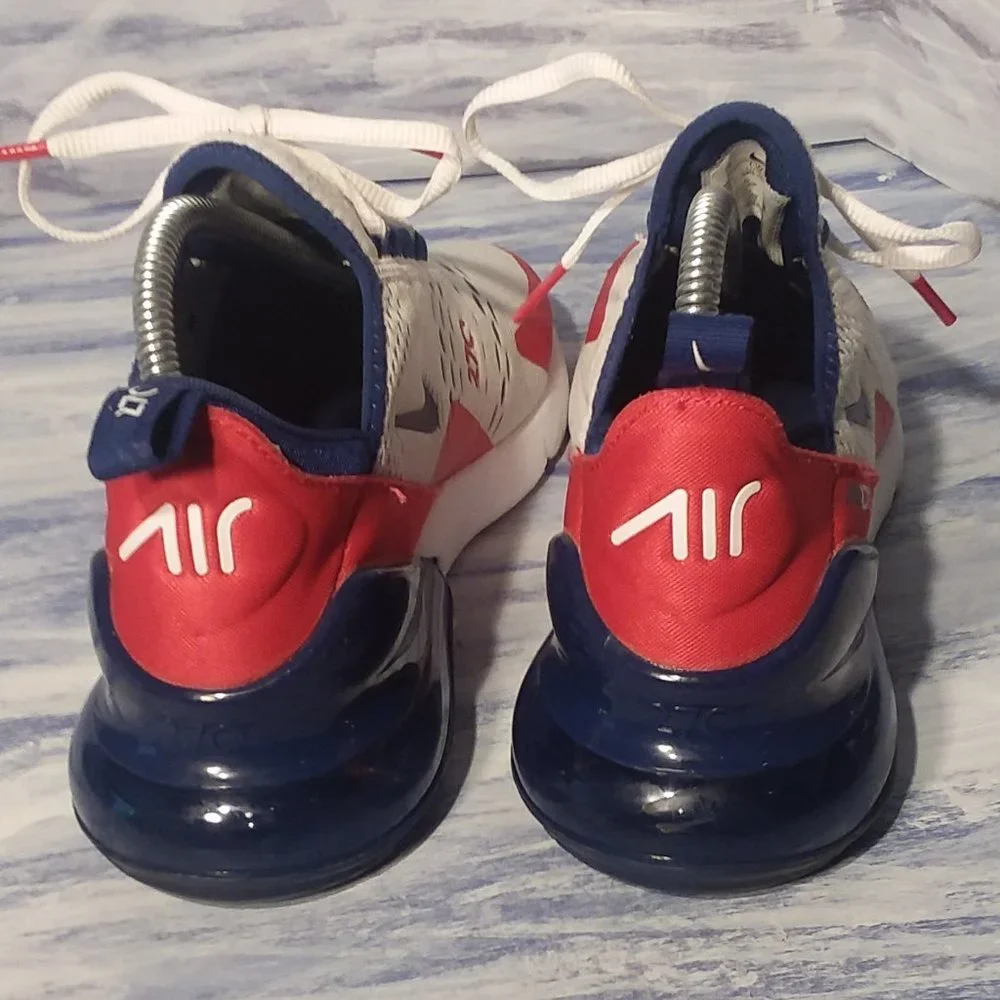 Nike Kids Air Max 270 Sneakers - White, Red, Navy